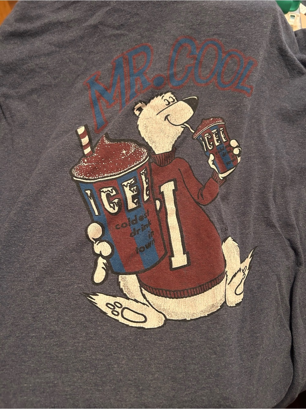 Vintage Style ICEE "Mr. Cool" Polar Bear Graphic T-Shirt - Size Large